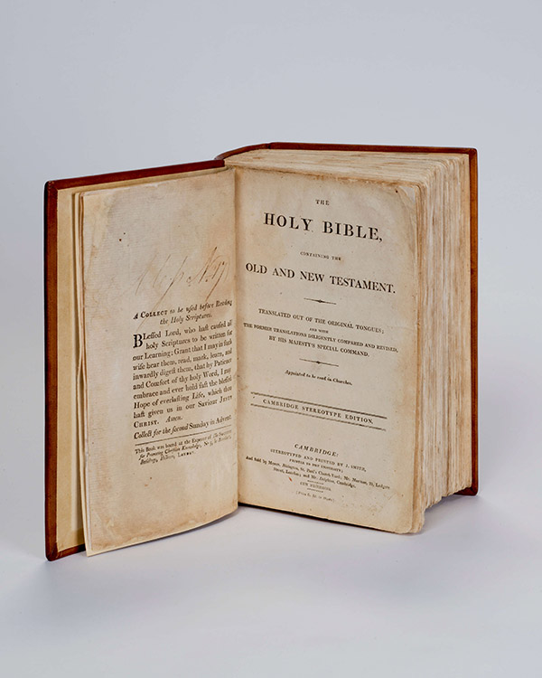 Bible - Inside Cover