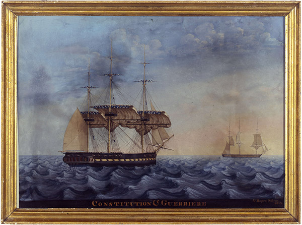 USS Constitution vs HMS Guerriere painting