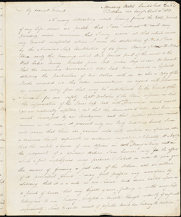 Letter from John Marshall to William Phillips, April 10, 1813
